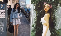 女模吃瓜,瓜果飘香中的时尚美味之旅